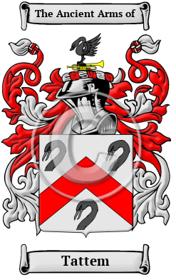 Tattem Family Crest/Coat of Arms