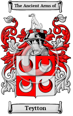 Teytton Family Crest/Coat of Arms