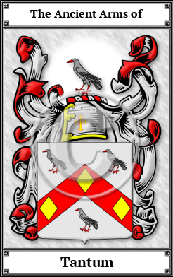 Tantum Family Crest Download (JPG)  Book Plated - 150 DPI
