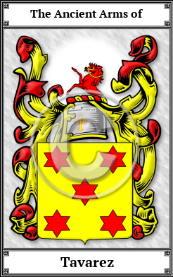 Tavarez Family Crest Download (JPG) Book Plated - 600 DPI