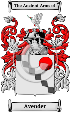 Avender Family Crest/Coat of Arms