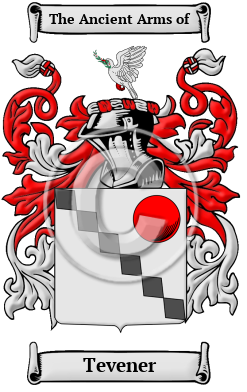 Tevener Family Crest/Coat of Arms