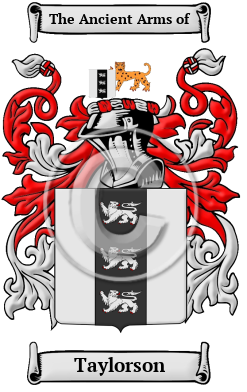 Taylorson Family Crest/Coat of Arms