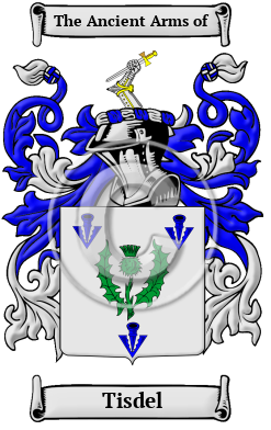 Tisdel Family Crest/Coat of Arms