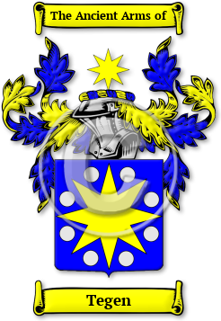 Tegen Family Crest Download (JPG) Legacy Series - 600 DPI