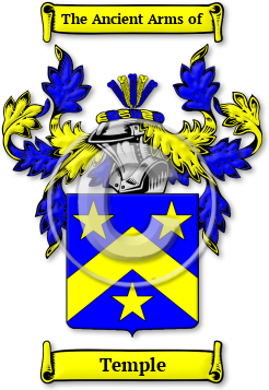 Temple Family Crest Download (jpg) Legacy Series - 150 DPI