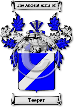 Teeper Family Crest Download (jpg) Legacy Series - 150 DPI