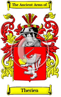 Therien Family Crest/Coat of Arms