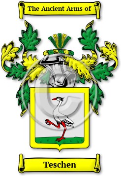 Teschen Family Crest Download (jpg) Legacy Series - 150 DPI