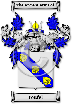Teufel Family Crest Download (jpg) Legacy Series - 150 DPI