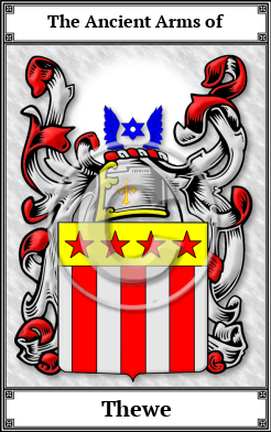 Thewe Family Crest Download (JPG)  Book Plated - 150 DPI