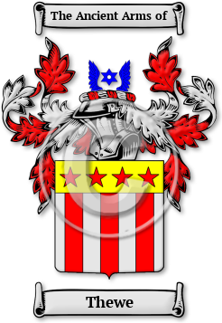 Thewe Family Crest Download (jpg) Legacy Series - 150 DPI