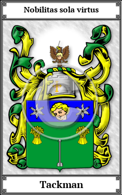 Tackman Family Crest Download (JPG) Book Plated - 600 DPI