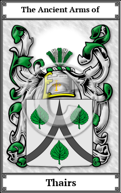 Thairs Family Crest Download (JPG)  Book Plated - 150 DPI