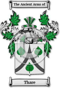 Thare Family Crest Download (jpg) Legacy Series - 150 DPI