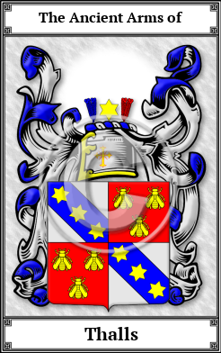 Thalls Family Crest Download (JPG)  Book Plated - 150 DPI