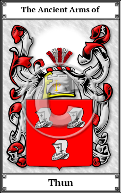 Thun Family Crest Download (JPG)  Book Plated - 150 DPI