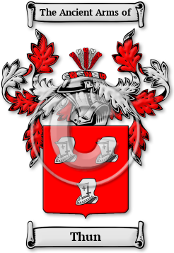Thun Family Crest Download (jpg) Legacy Series - 150 DPI