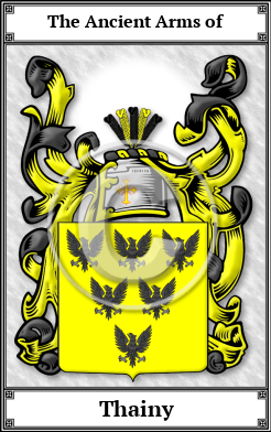 Thainy Family Crest Download (JPG)  Book Plated - 150 DPI