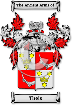 Theis Family Crest Download (jpg) Legacy Series - 150 DPI