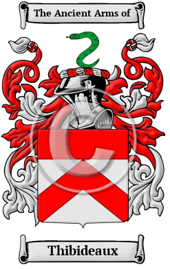 Thibideaux Family Crest/Coat of Arms