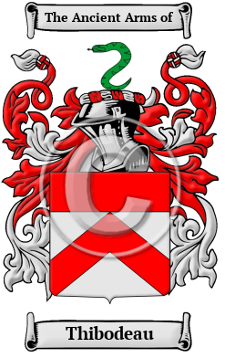 Thibodeau Family Crest/Coat of Arms