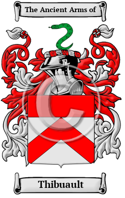 Thibuault Family Crest/Coat of Arms
