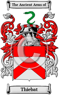 Thiebat Family Crest/Coat of Arms