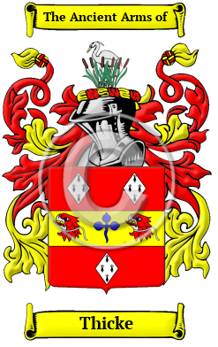 Thicke Family Crest/Coat of Arms