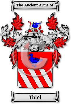 Thiel Family Crest Download (jpg) Legacy Series - 150 DPI
