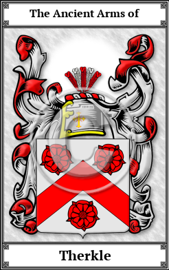 Therkle Family Crest Download (JPG)  Book Plated - 150 DPI