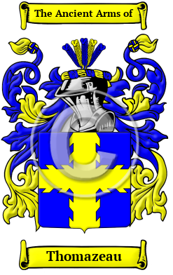 Thomazeau Family Crest/Coat of Arms