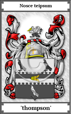 'thompson' Family Crest Download (JPG) Book Plated - 600 DPI