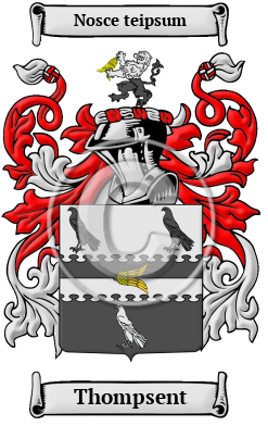 Thompsent Family Crest/Coat of Arms