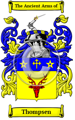Thompsen Family Crest/Coat of Arms