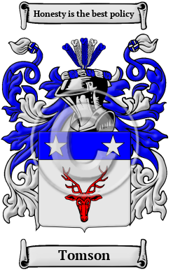 Tomson Family Crest/Coat of Arms