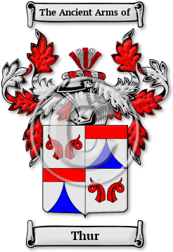 Thur Family Crest Download (jpg) Legacy Series - 150 DPI
