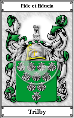 Trilby Family Crest Download (JPG) Book Plated - 600 DPI
