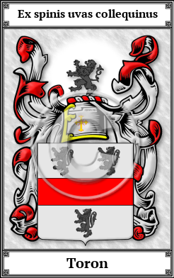 Toron Family Crest Download (JPG)  Book Plated - 150 DPI