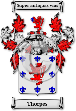 Thorpes Family Crest Download (jpg) Legacy Series - 150 DPI