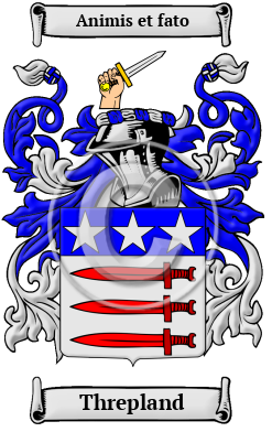 Threpland Family Crest/Coat of Arms