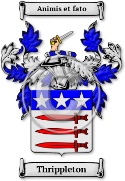 Thrippleton Family Crest Download (jpg) Legacy Series - 150 DPI