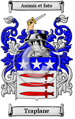 Traplane Family Crest/Coat of Arms