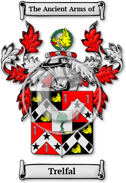 Trelfal Family Crest Download (JPG) Legacy Series - 600 DPI