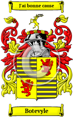 Botevyle Family Crest/Coat of Arms