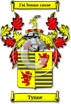 Tynne Family Crest Download (JPG) Legacy Series - 600 DPI
