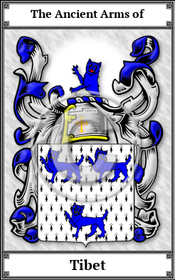 Tibet Family Crest Download (JPG)  Book Plated - 150 DPI