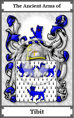 Tibit Family Crest Download (JPG) Book Plated - 600 DPI