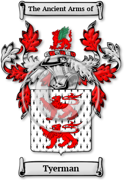 Tyerman Family Crest Download (jpg) Legacy Series - 150 DPI
