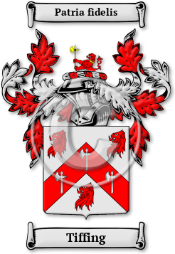 Tiffing Family Crest Download (jpg) Legacy Series - 150 DPI